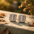 Moissanite earrings Unisex