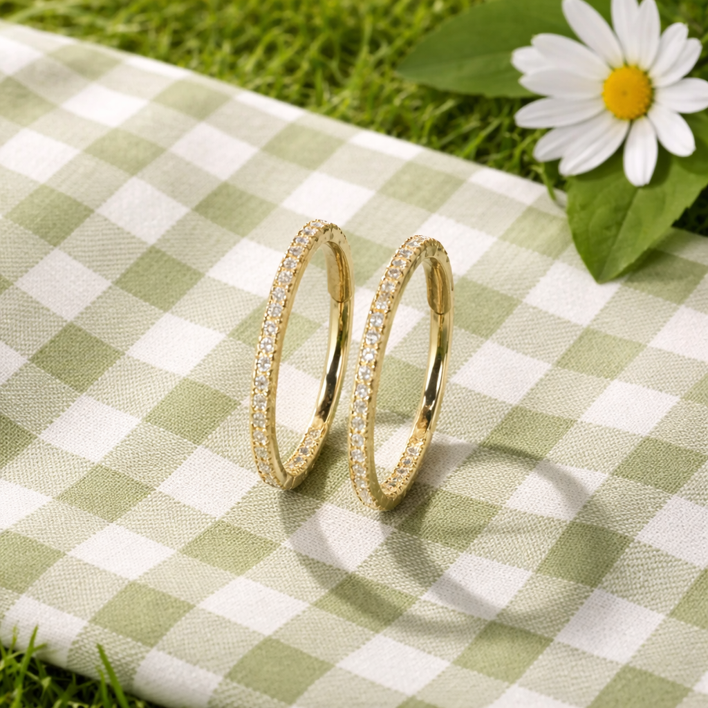 Moissanite earrings