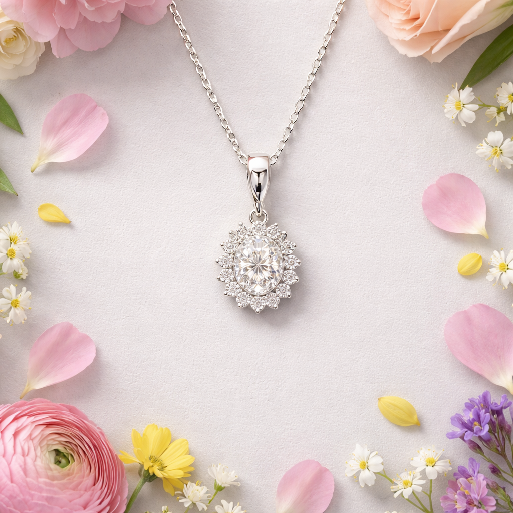 Moissanite necklace