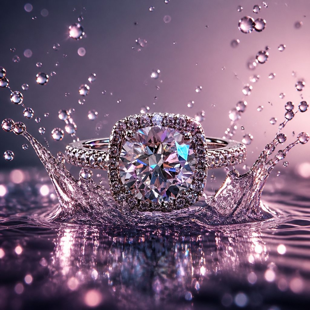Moissanite ring