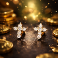 Moissanite earrings Unisex