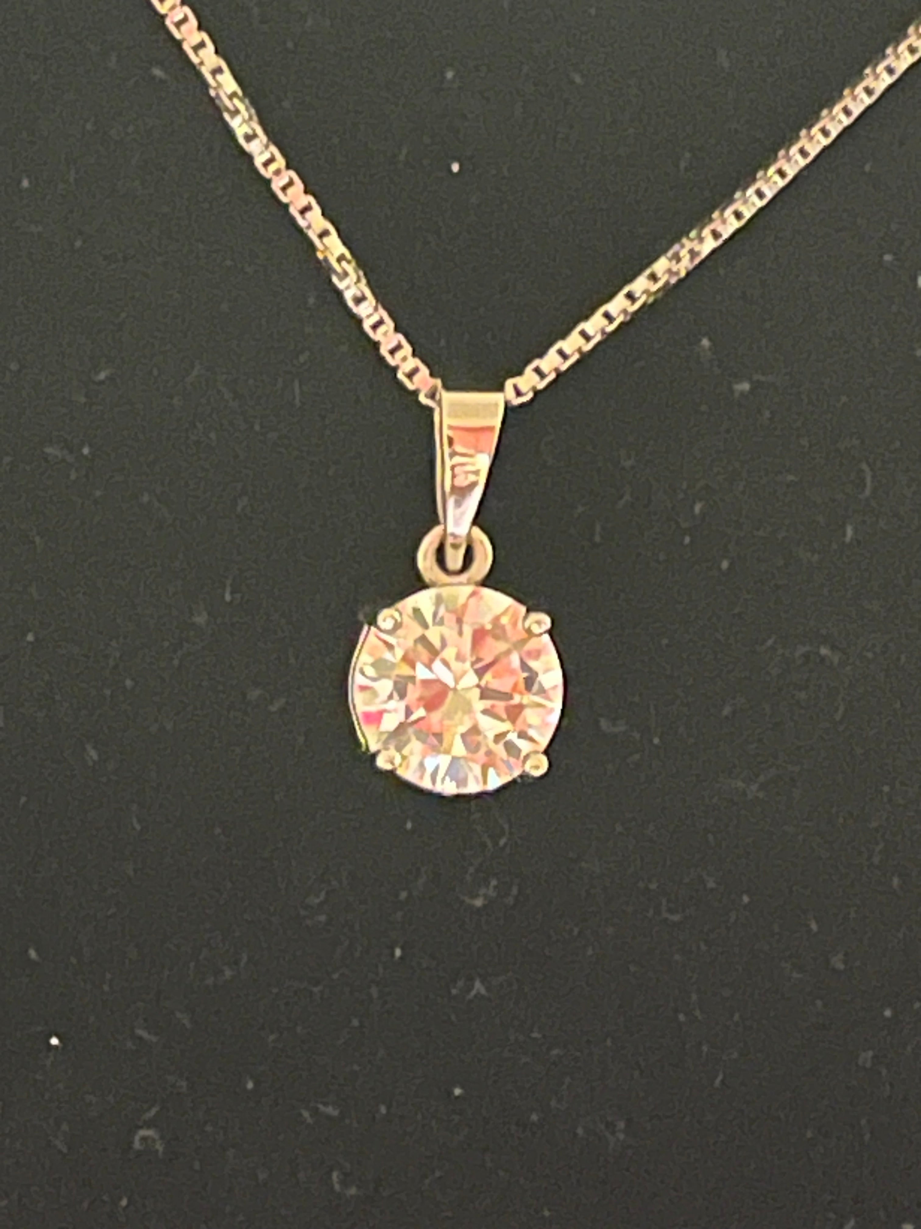 Moissanite necklace