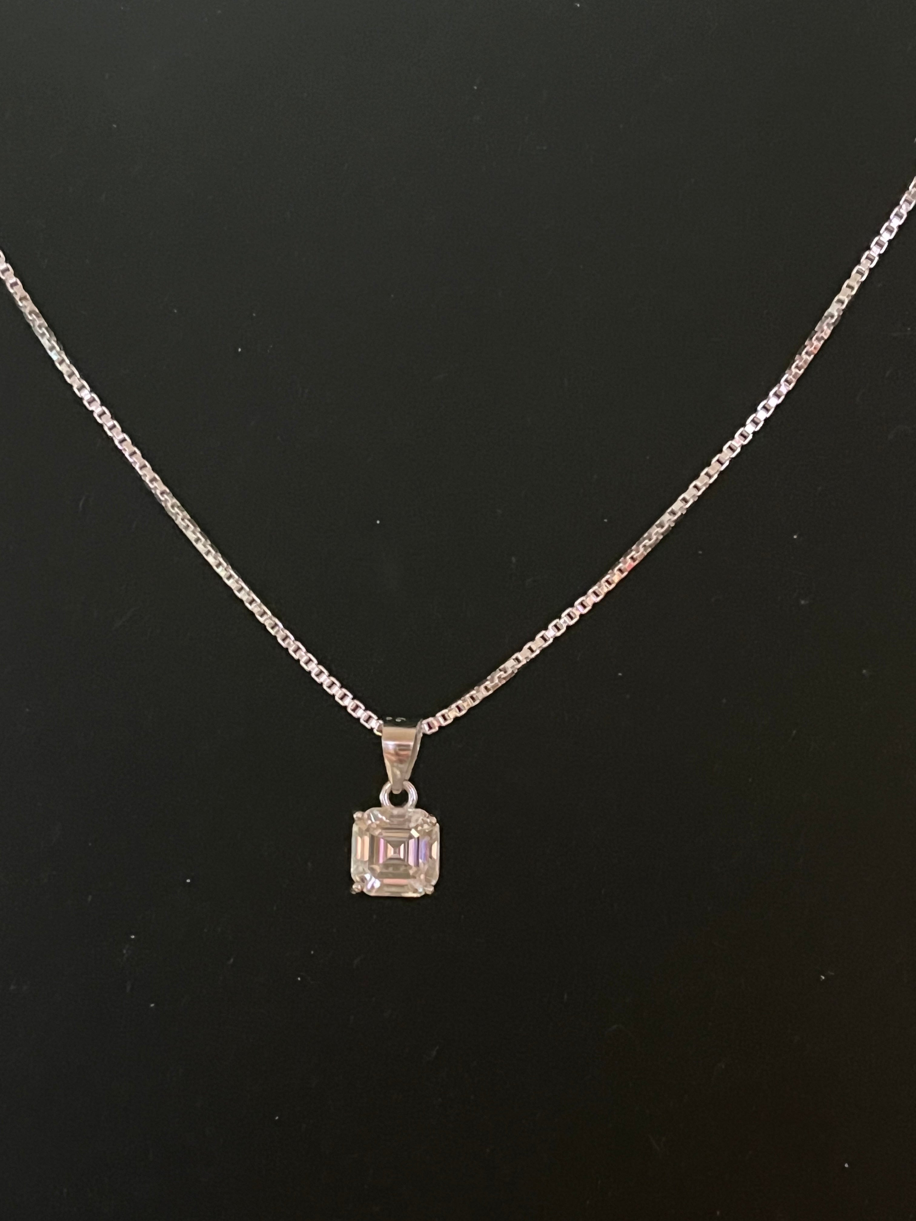 Moissanite necklace