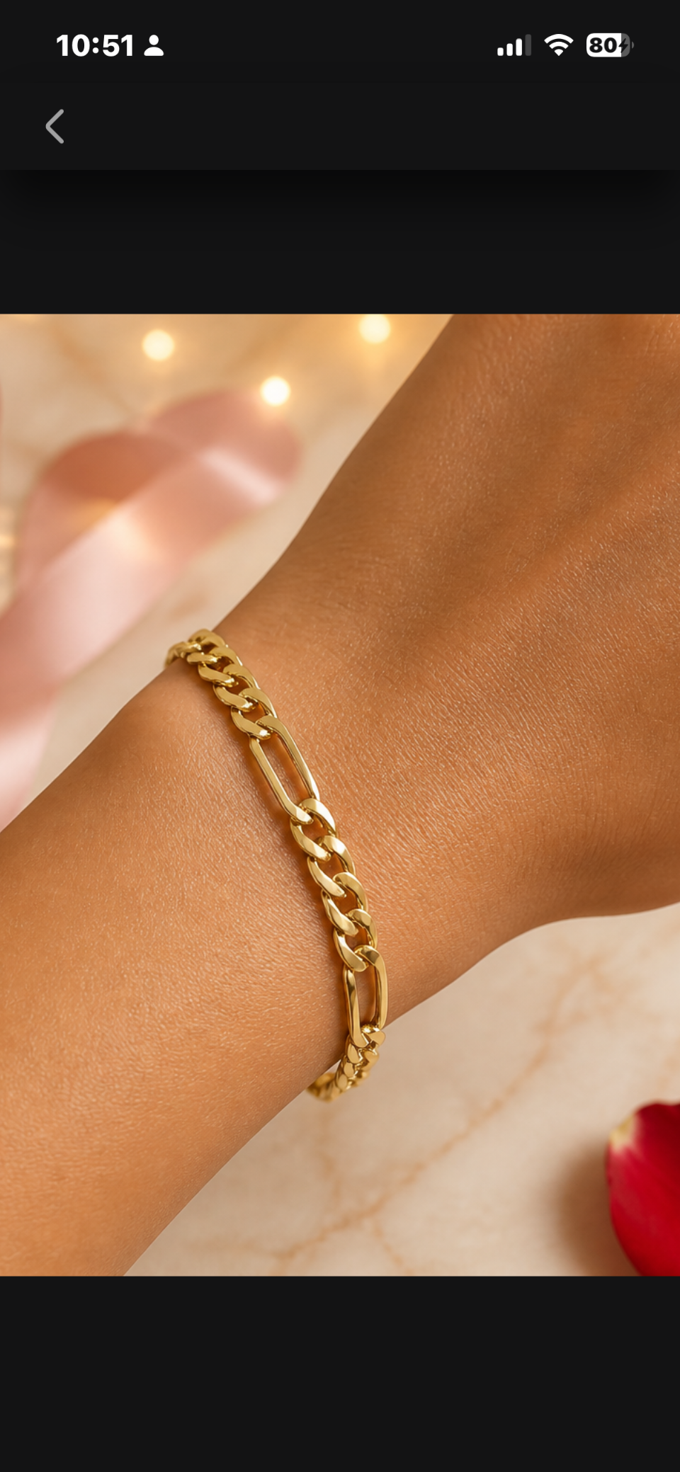 Figaro chain bracelet