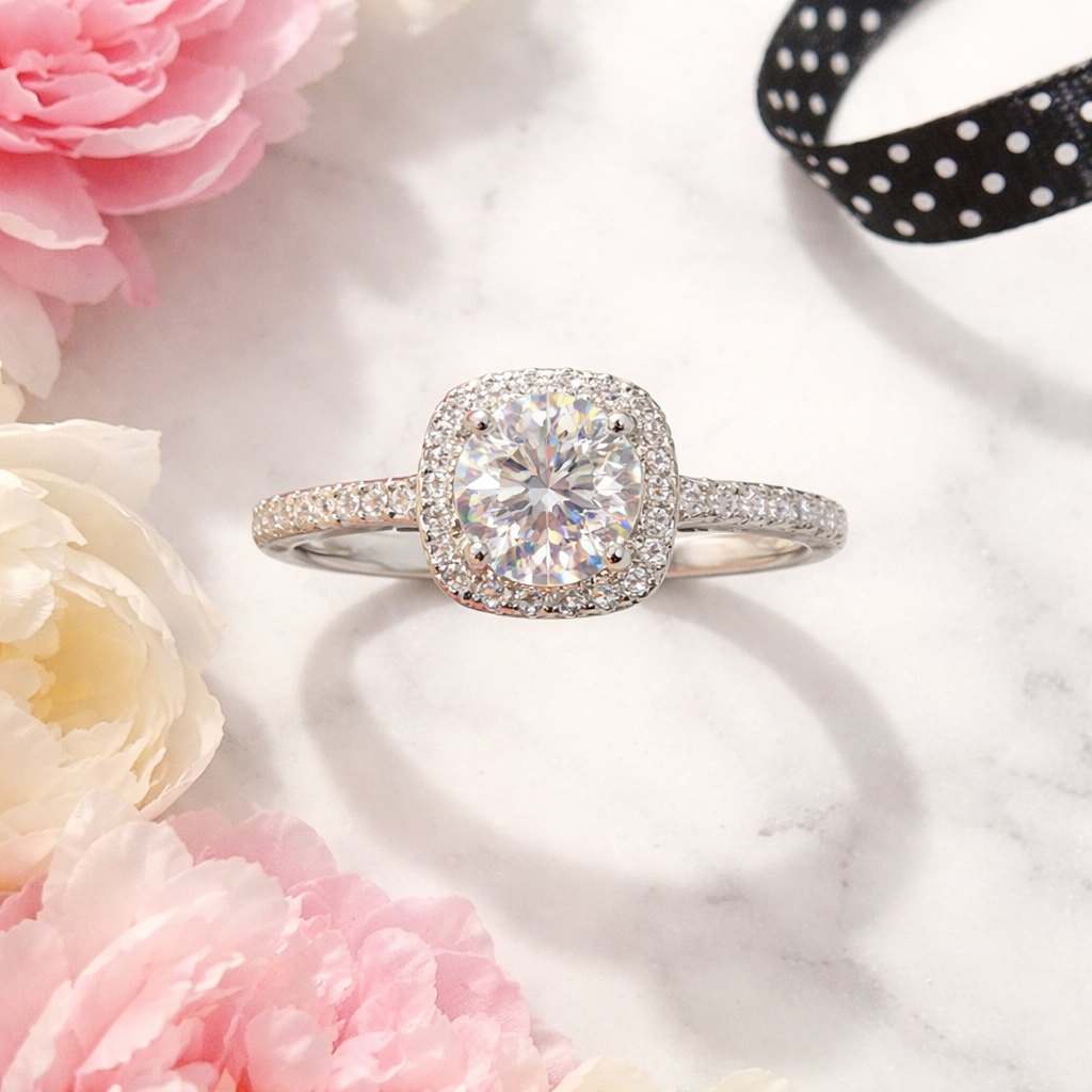 5 carat moissanite ring