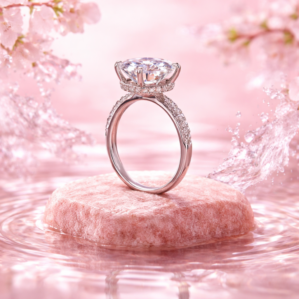 Moissanite ring