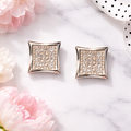 Moissanite earrings Unisex