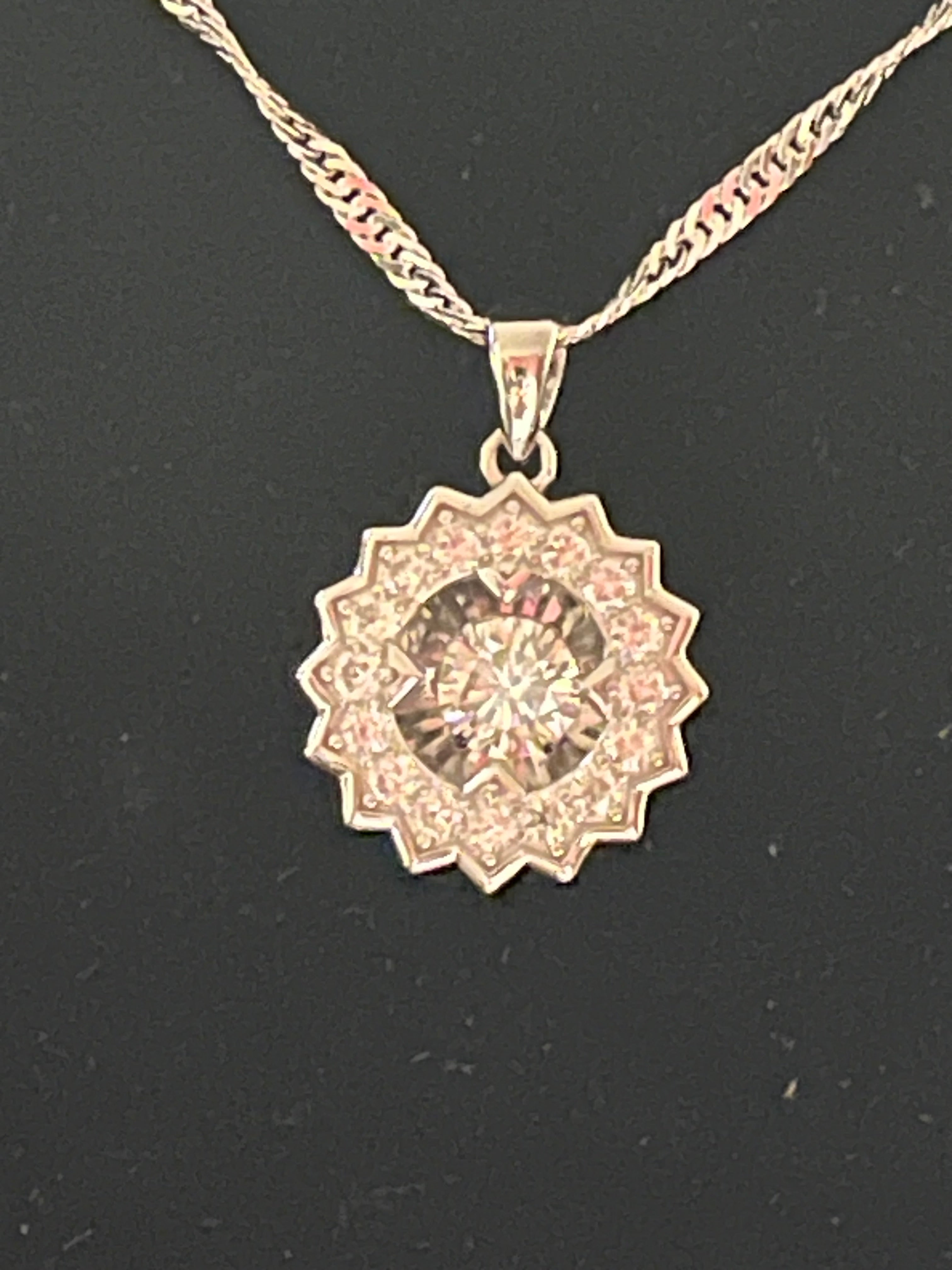Moissanite necklace