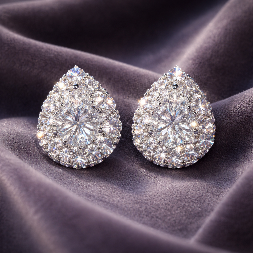 Moissanite earrings