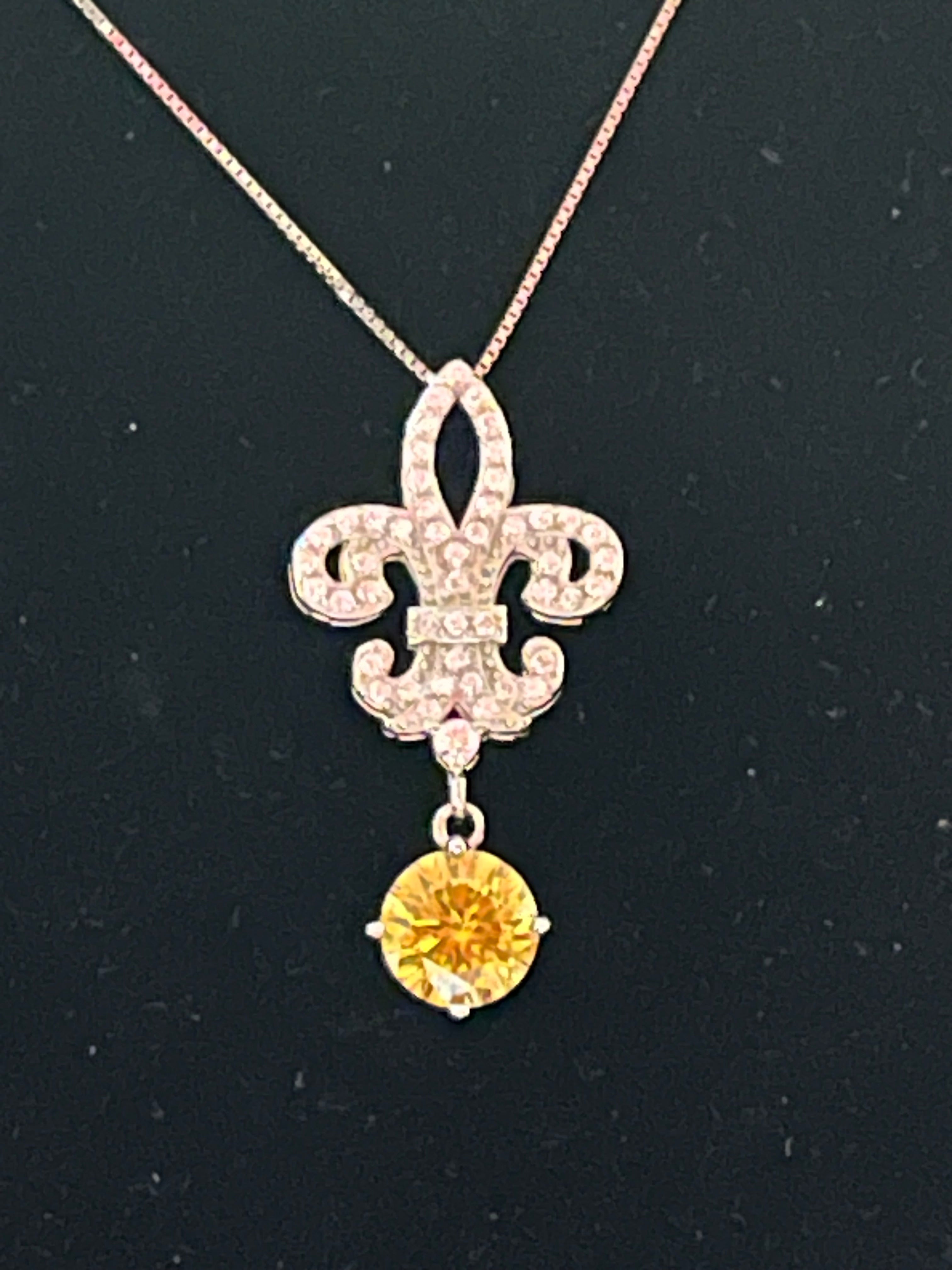 Moissanite necklace