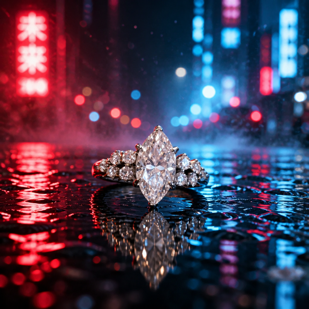 Moissanite ring
