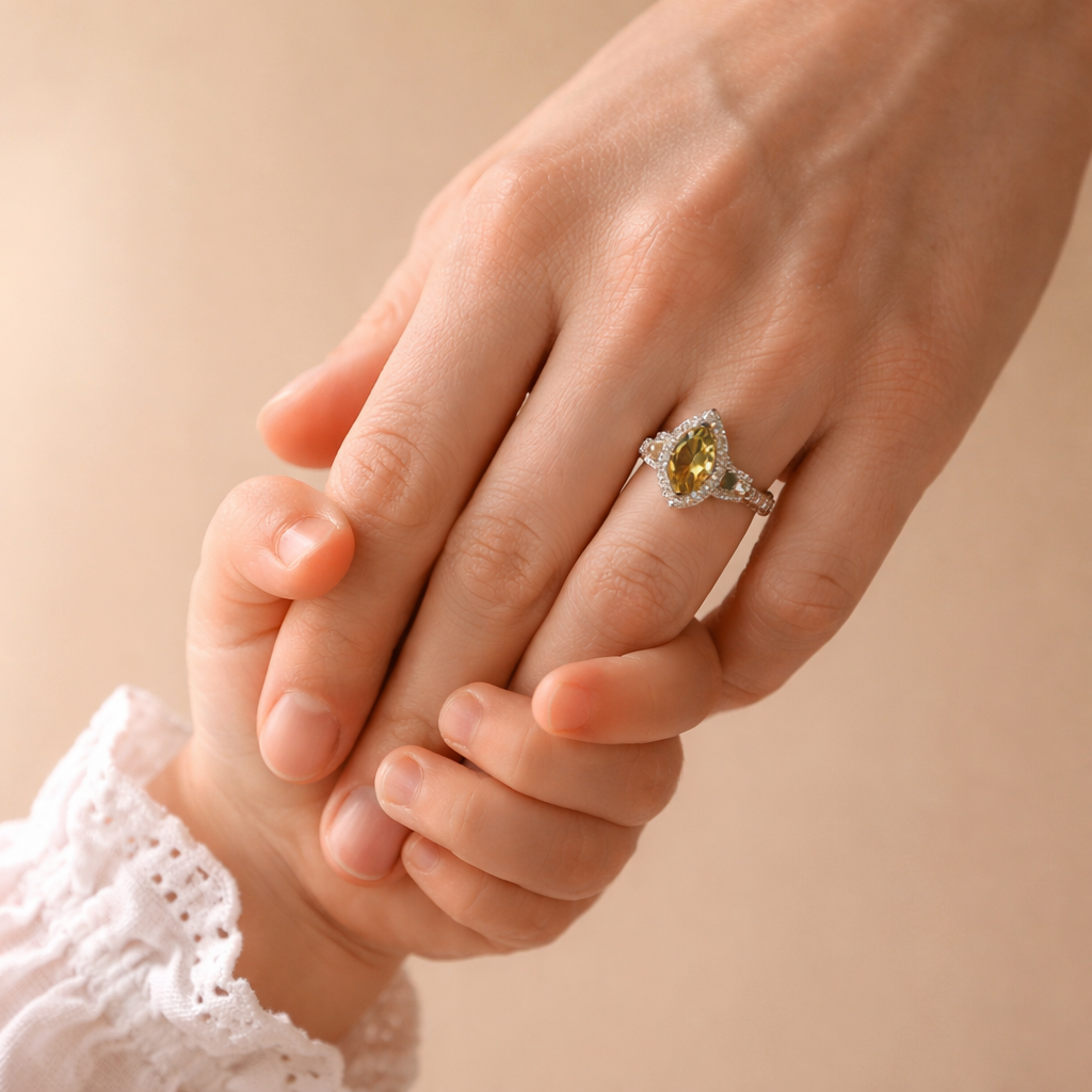 Moissanite ring