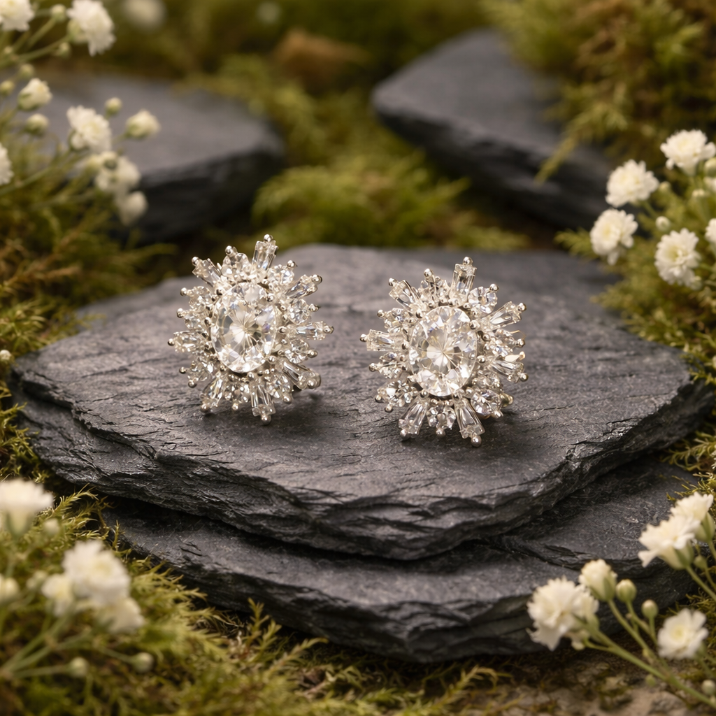 Moissanite earrings
