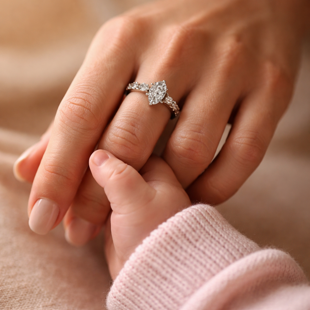 Moissanite ring
