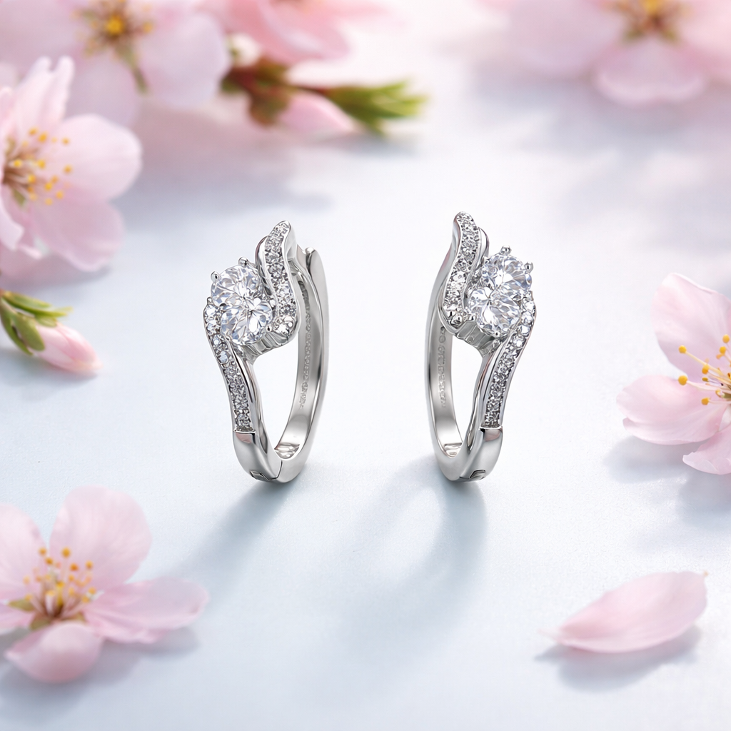 Moissanite earrings