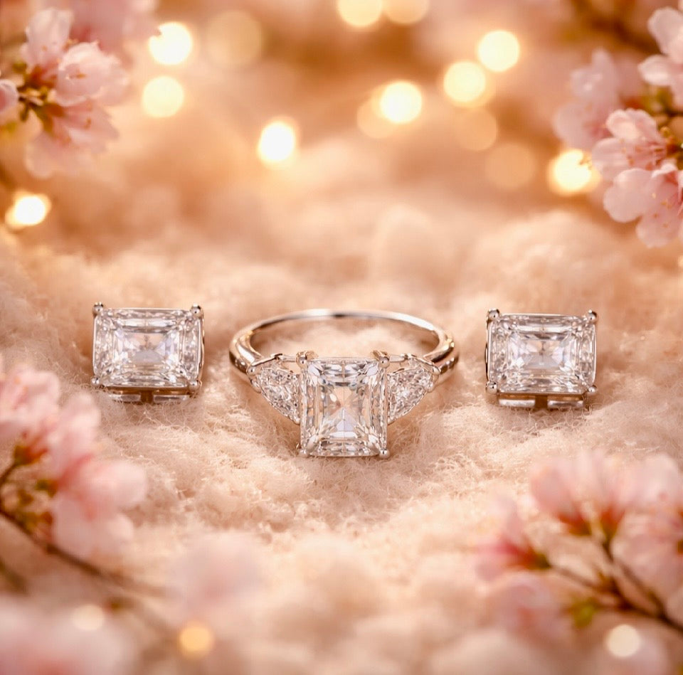 Moissanite jewelry set