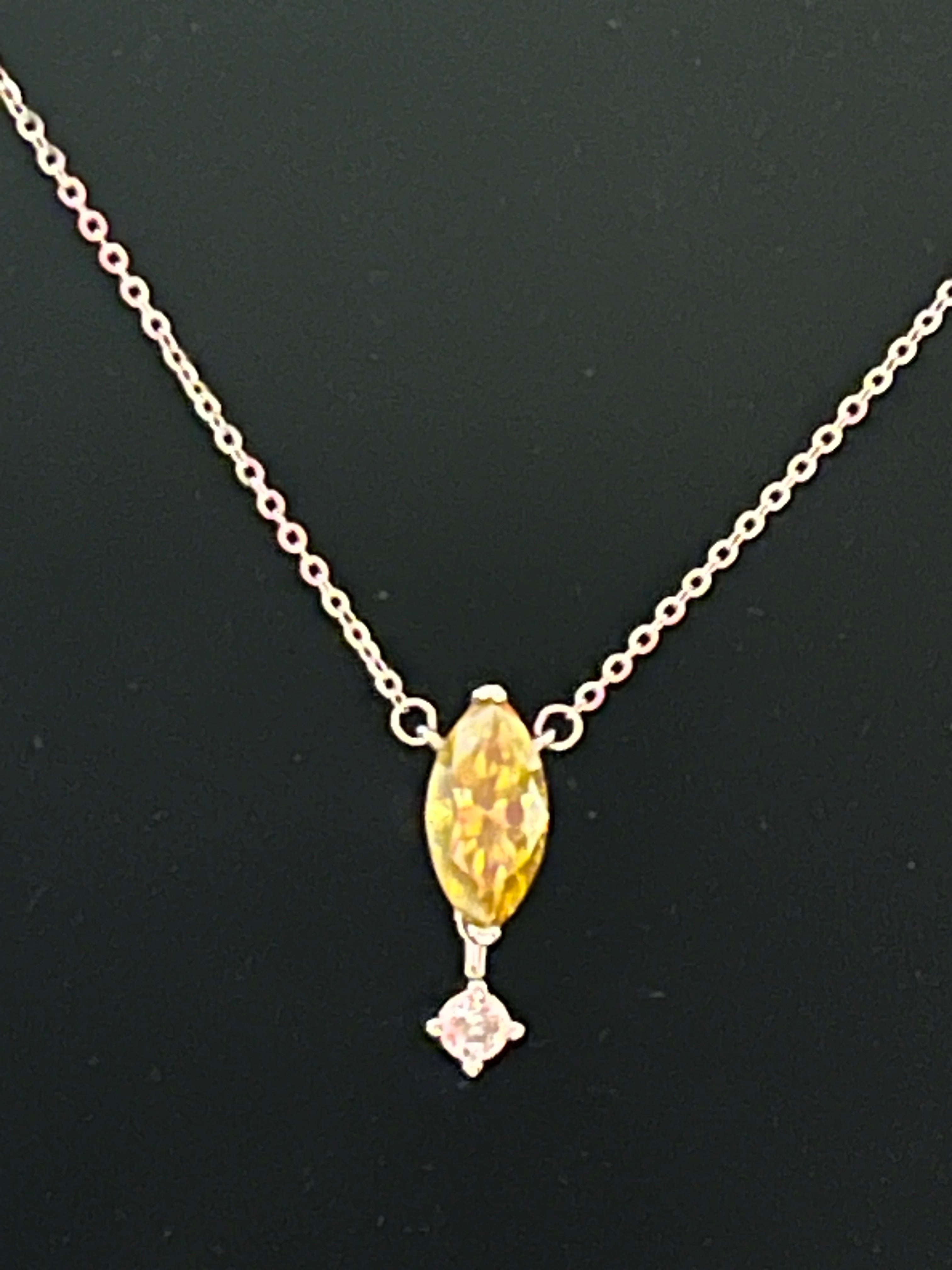 Moissanite necklace
