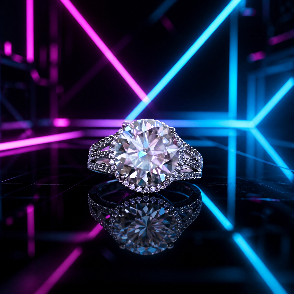 Moissanite ring