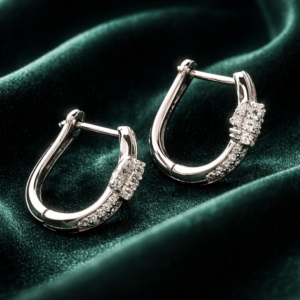 Moissanite earrings