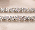 Silver graduate tennis bracelet