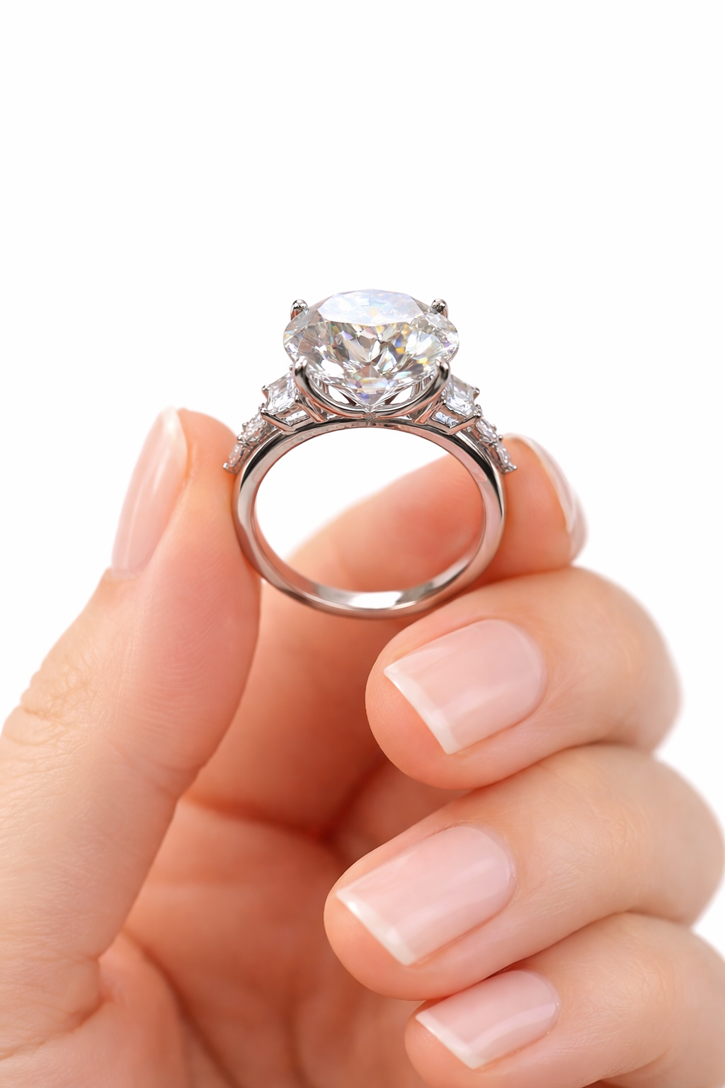 Moissanite ring