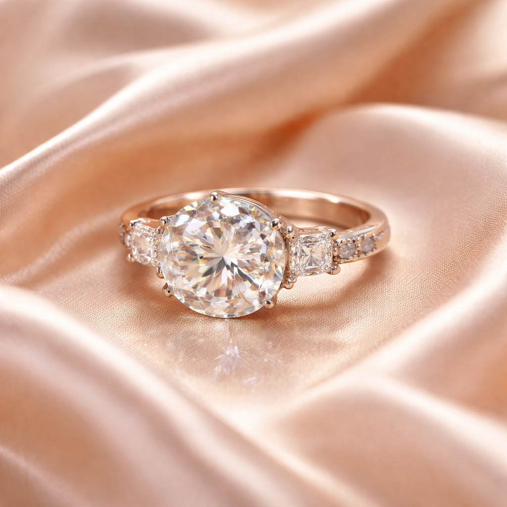 Moissanite ring