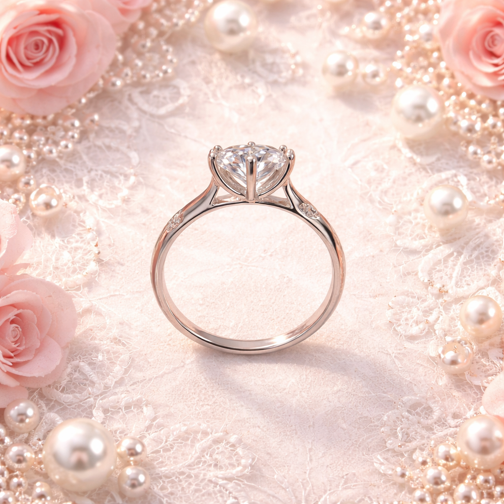 Moissanite ring