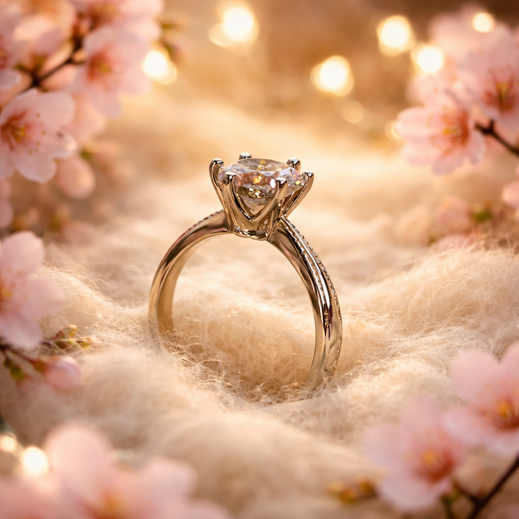 Moissanite ring