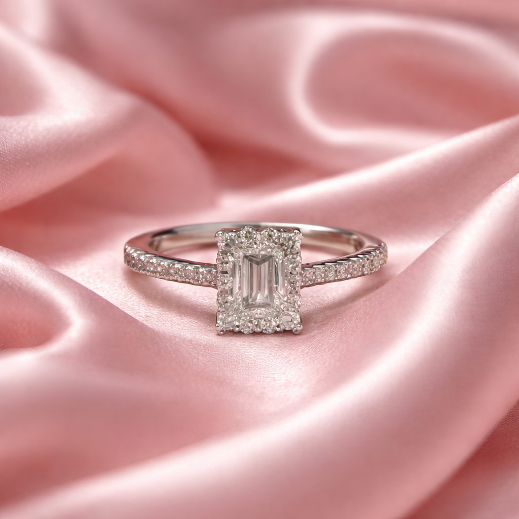 Moissanite ring