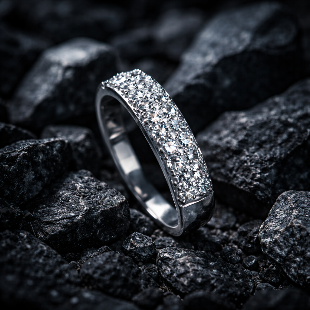 Moissanite ring