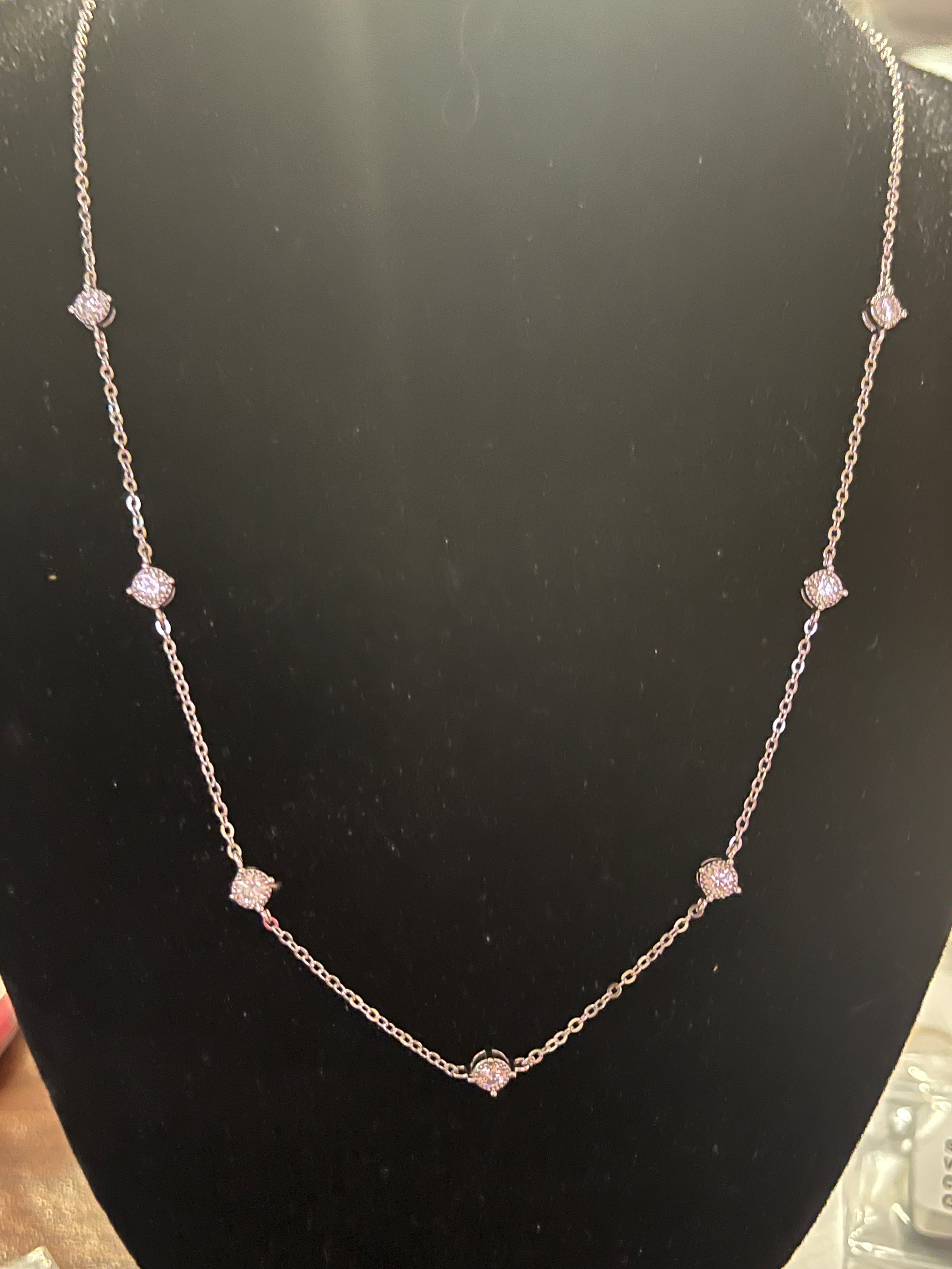 Moissanite necklace