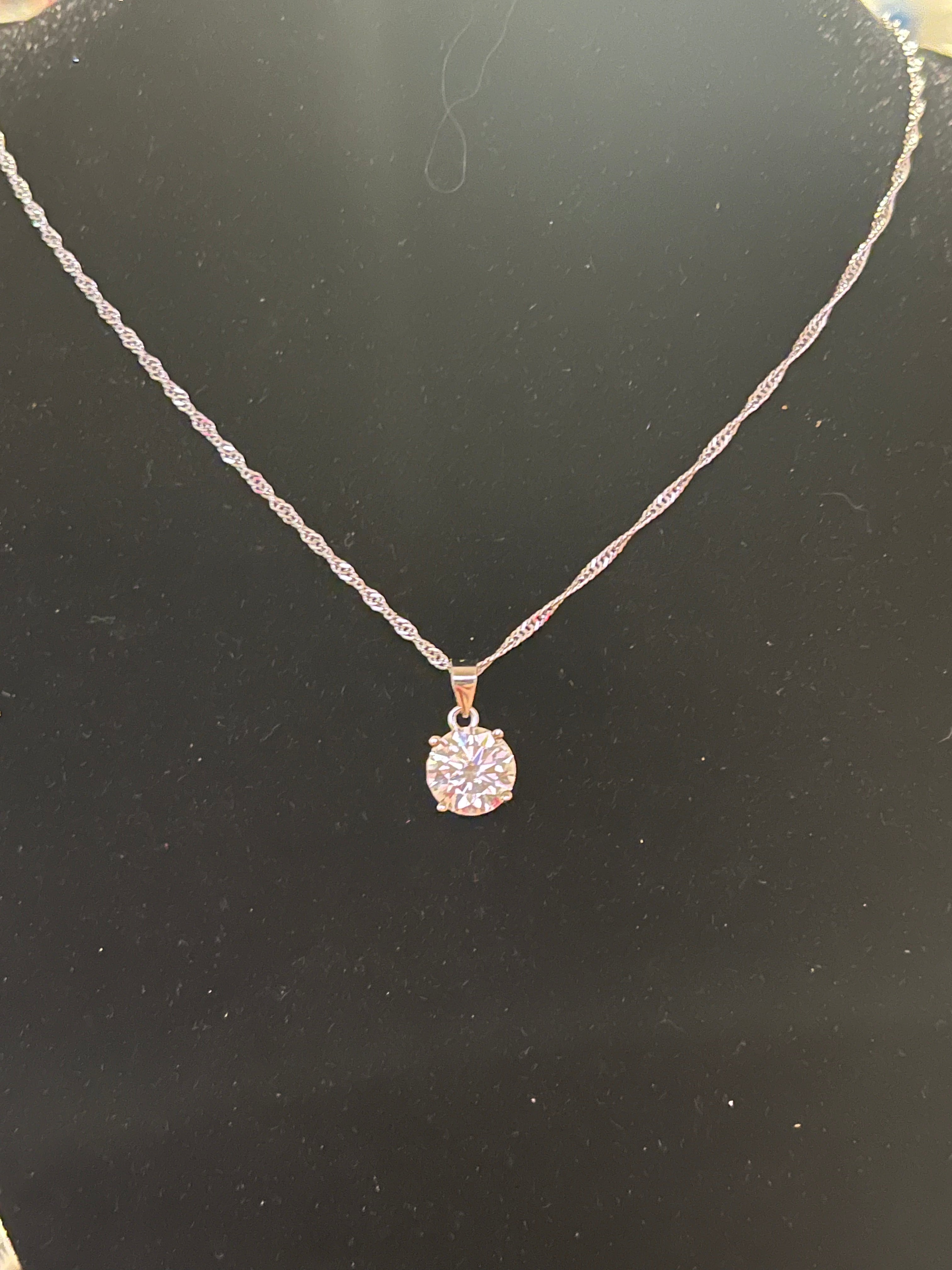 Moissanite necklace