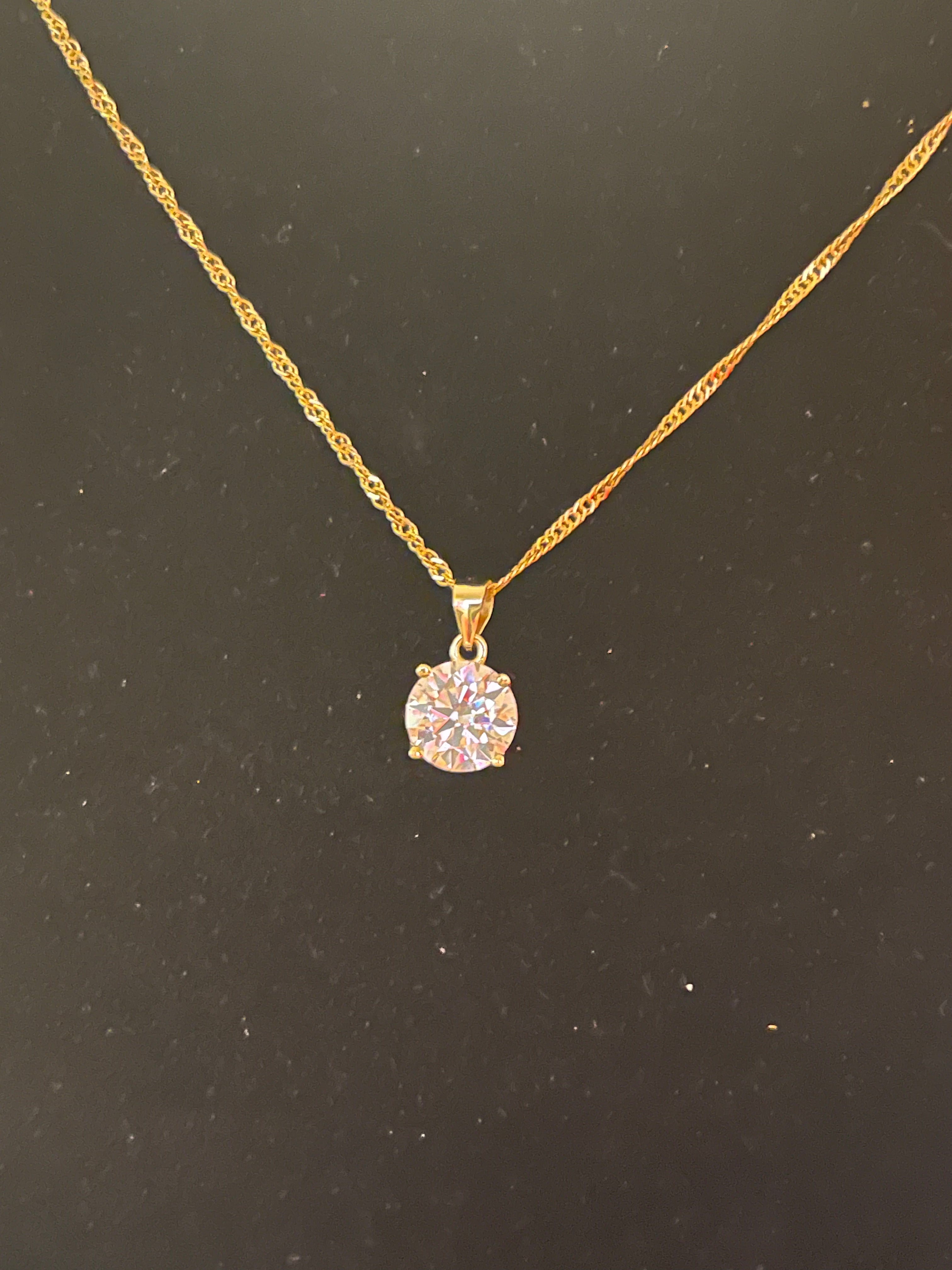 Moissanite necklace