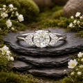 Moissanite ring