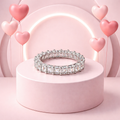 moissanite eternity band