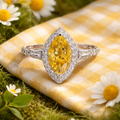 Moissanite ring