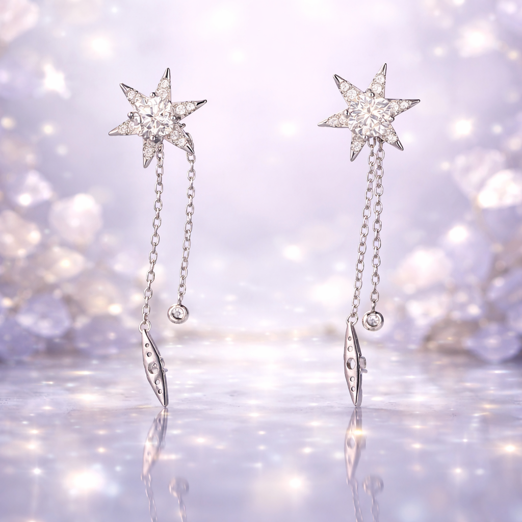 Moissanite earrings