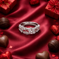 Wedding ring and band