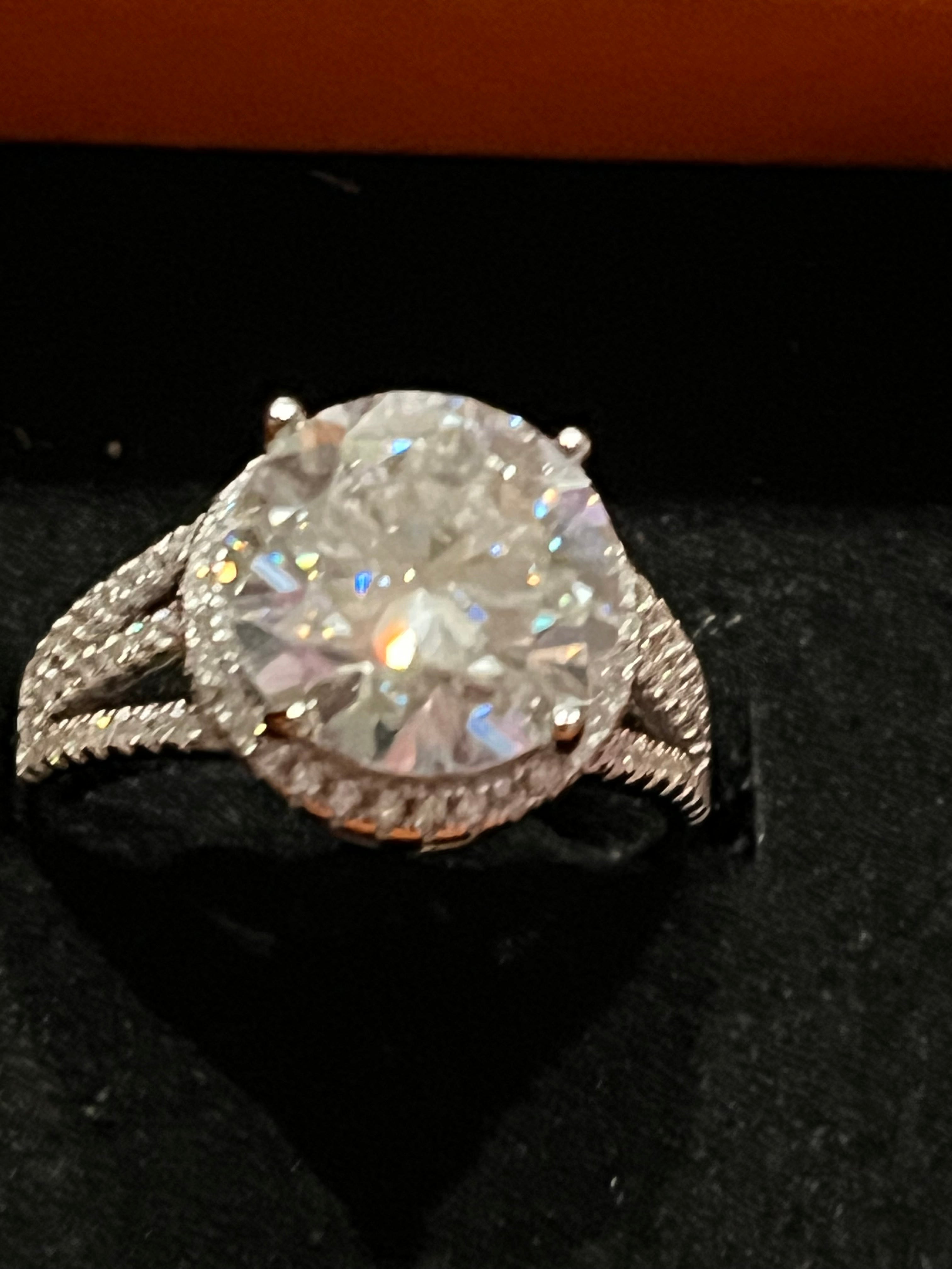 5 carat moissanite ring
