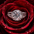 Moissanite ring