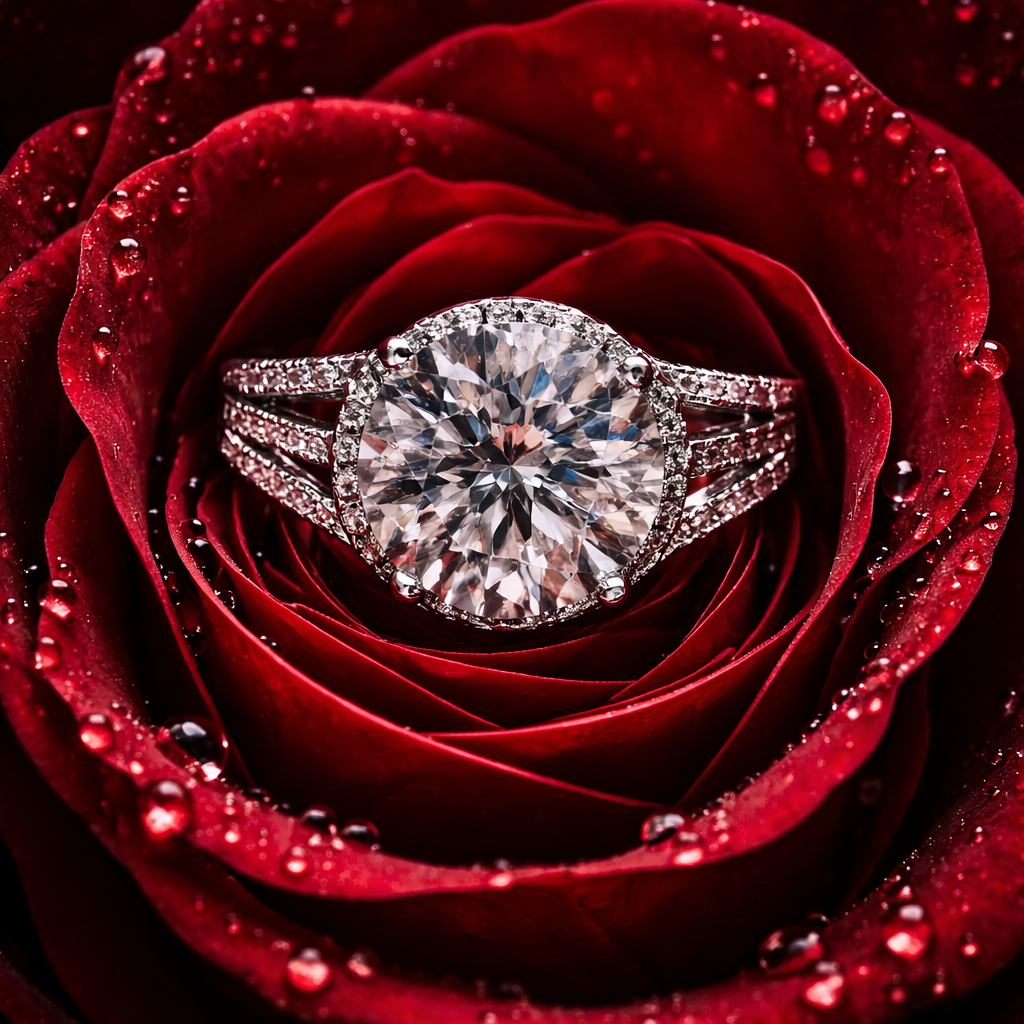 Moissanite ring