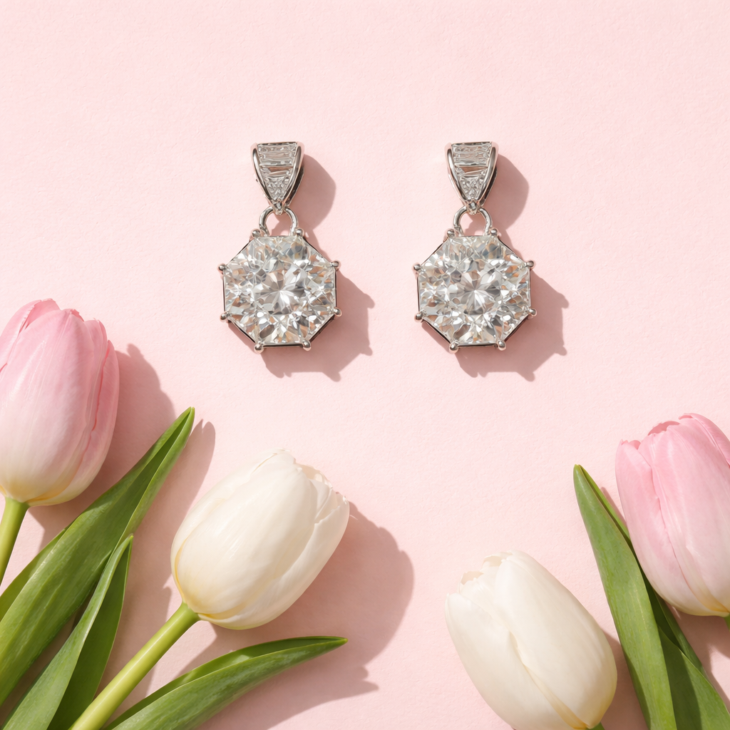 Moissanite earrings