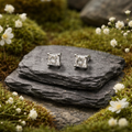 Moissanite stud earrings
