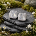 Moissanite earrings unisex